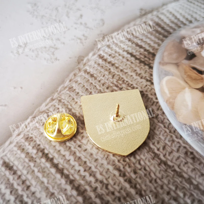 الماسونية التلبيب دبابيس الماسونية شارة ميسون Freemason BLM75 حجم 2.2 سنتيمتر * 2.5 سنتيمتر فارس Templar الأسود الصليب درع شكل اكسسوارات #4