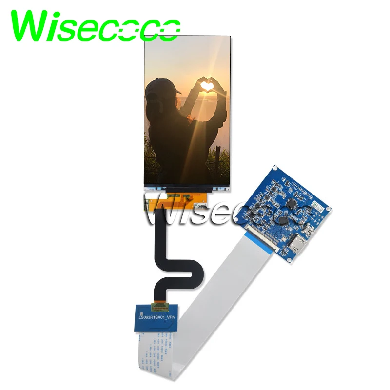 For Wanhao GR1 3D Printe 6.3 Inch 1440×2560 IPS 2K LCD Display 60pins MIPI USB Controller Board Removed Backlight Wisecoco