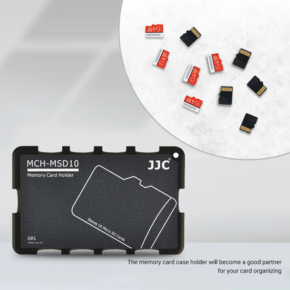 JJC Thin Micro SD-Kartenhalter SD-Kartenetui Brieftasche Kreditkartengröße für SD Micro SD TF-Karten Hartschale Kamera Fotozubehör – Detail 7