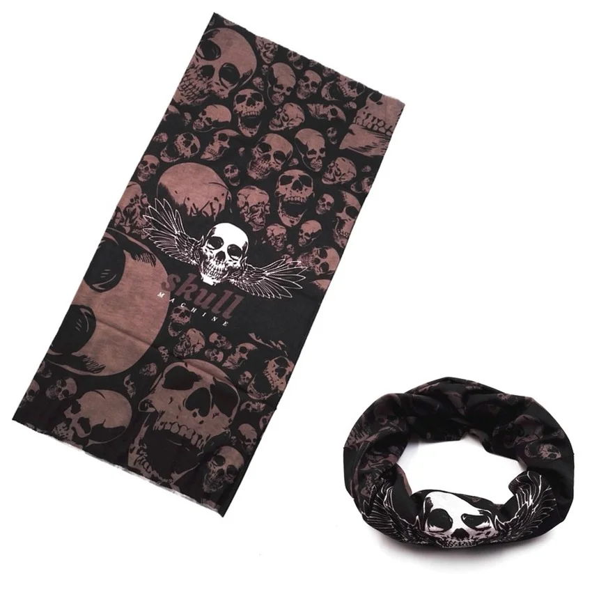 Cool Skull Cycling Bandana Magic Scarf Cycling Balaclava MTB Bike Bicycle Seamless Tubular Masks Running Face Shield Headband