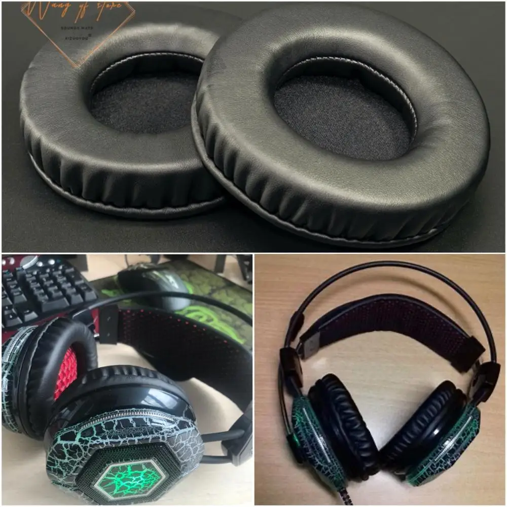 Almofadas de ouvido de couro macio almofada de espuma earmuff para oklick HS-L500G fones de ouvido tóxico qualidade perfeita, versão não barata