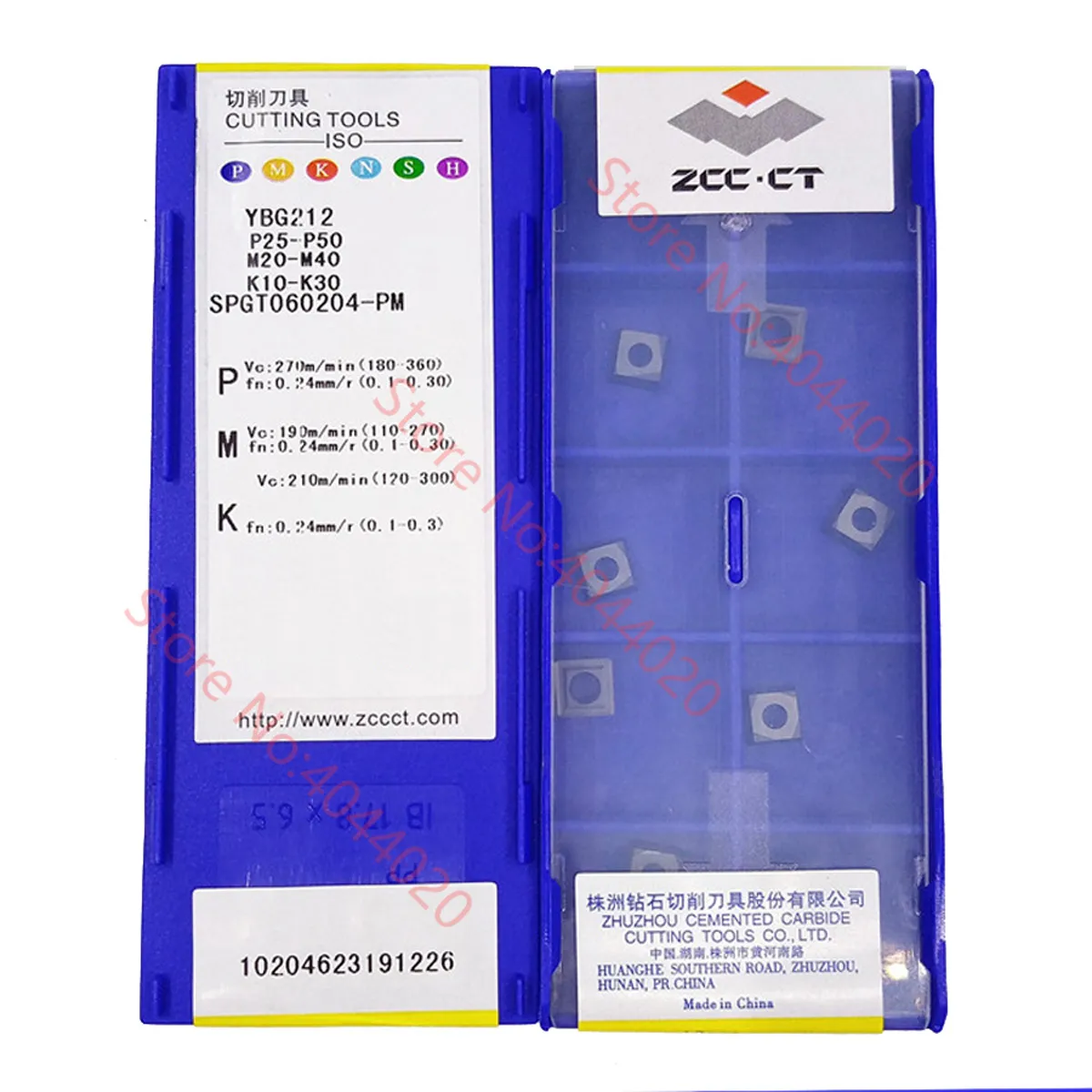 Inserção do Zcc.ct-carboneto Spgt050204 Spgt060204 Spgt07t308 Spgt090408 Spgt110408 Spgt140512 Ybg205 Ybg212 u Broca de u