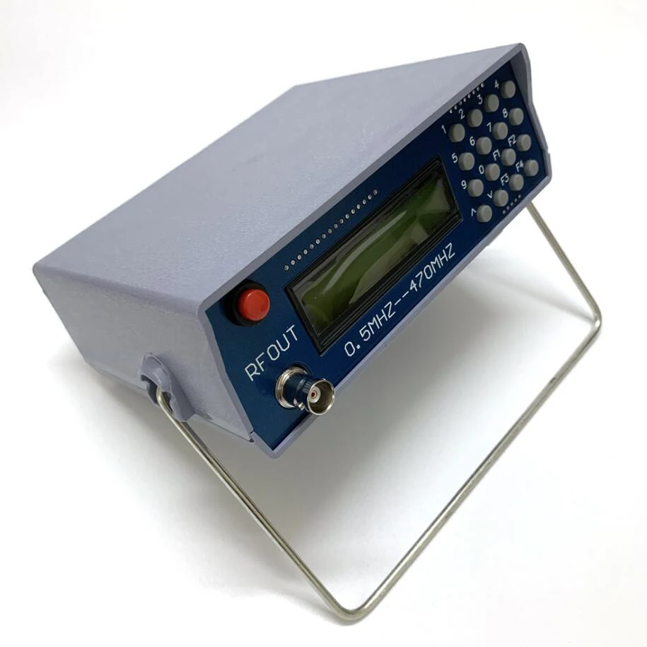 New version High frequency signal source RF signal generator 0.5-470MHz 0.5MHz-470MHz FM interphone RF signal generator tester