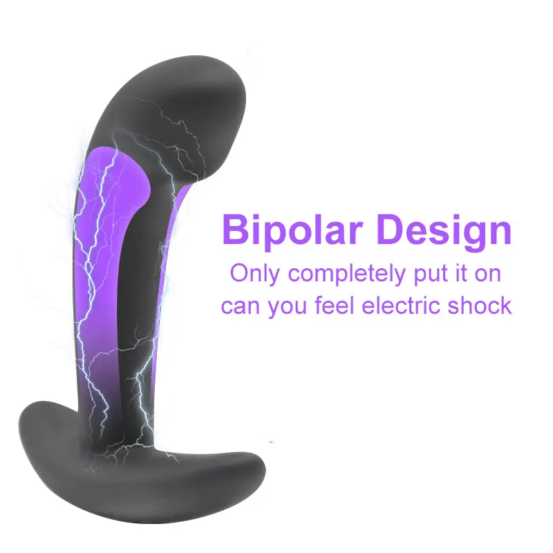 Silicone Anal Plug Electro Sex Men Prostate Massage Estim Power Box Electric Shock Butt Plug Small Anal Massager Sexy Toys