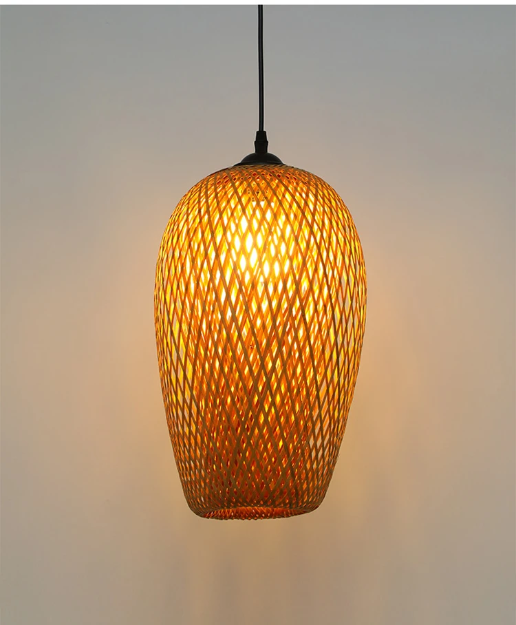 modern  bamboo Lamp Handmade Pendant light Bamboo hanging lamp  Garden Restaurant Cafe Bar Lounge Lighting Decorative Lamp