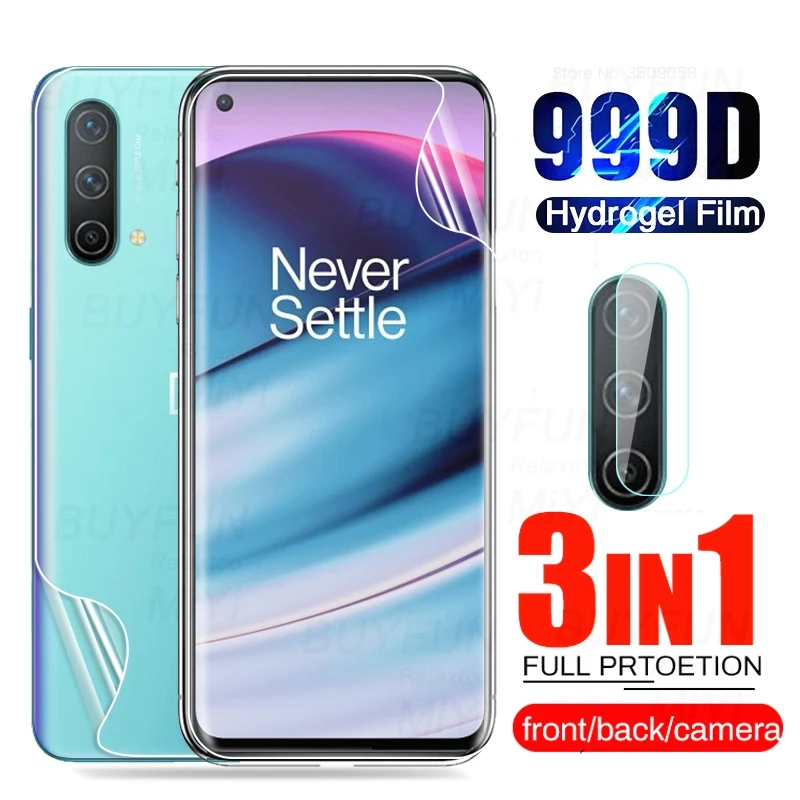 999D Front Back Hydrogel Film for OnePlus Nord Core Edition 5G Screen Protector Not Glass One Plus Nord CE 6.43'' Camera Glass