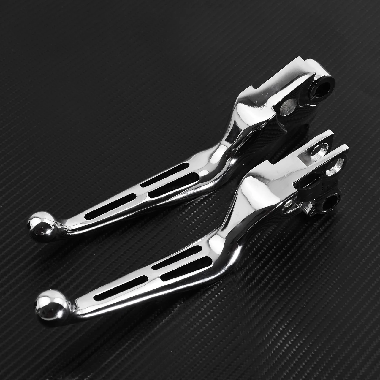 Motorcycle Chrome Brake Clutch Levers For Harley Sportster XL 883 1200 1996-2003 Dyna 1996-2007 Touring Road Glide FLHT Softail