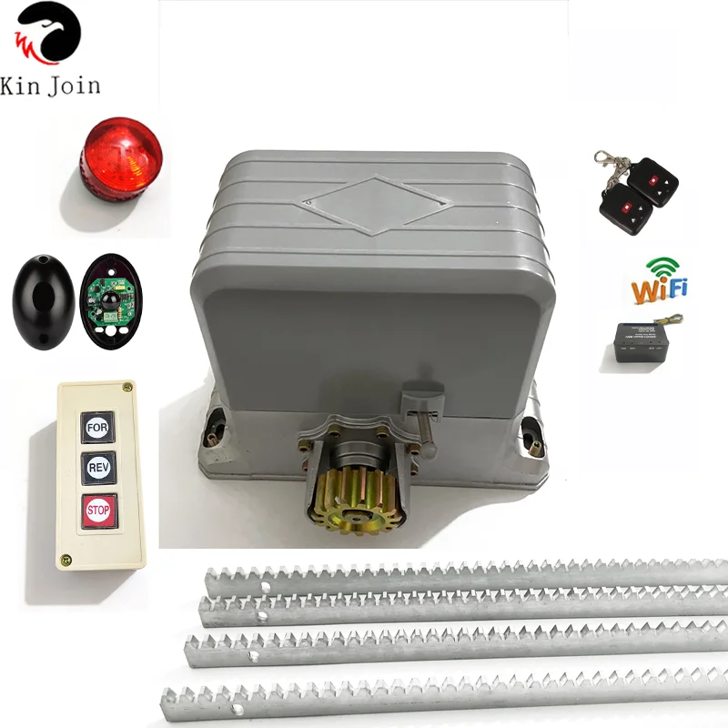 Heavy Duty Automatic Slide Gate Opener Operator Motor Kit With Remote Control Keyfobs Control Button Optional(only Engine kit)