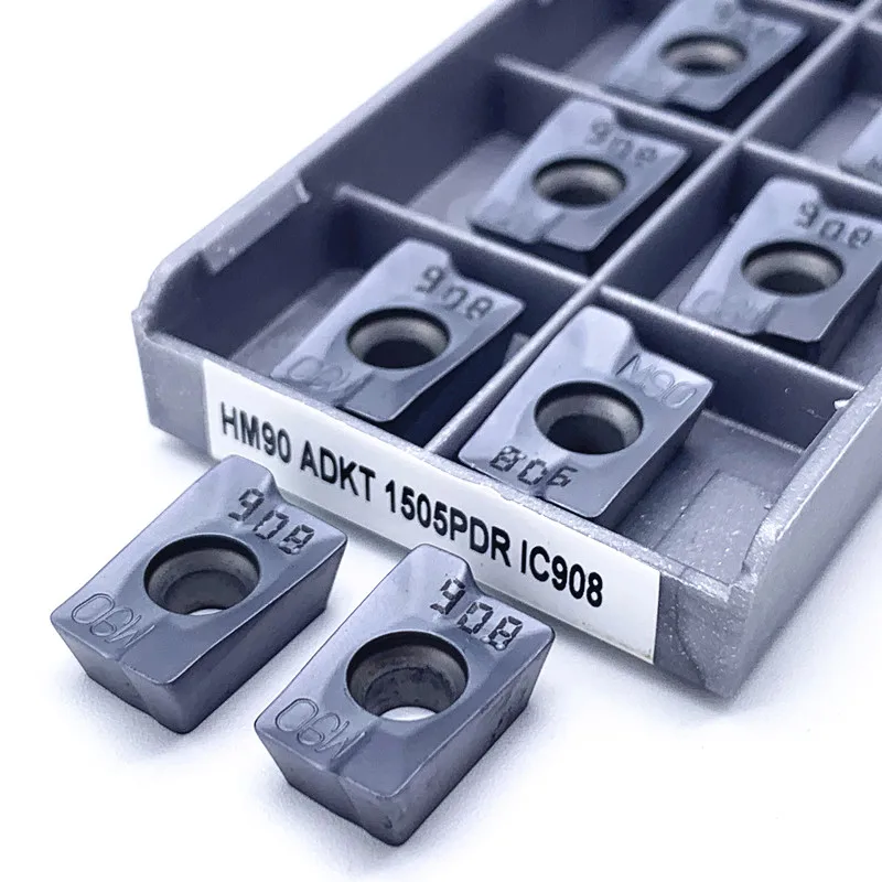 Inserções de Carboneto Cnc Cortador de Torno Ferramenta de Fresagem Adkt 1505 Hm90 Adkt1505 Ic908 de Alta Qualidade