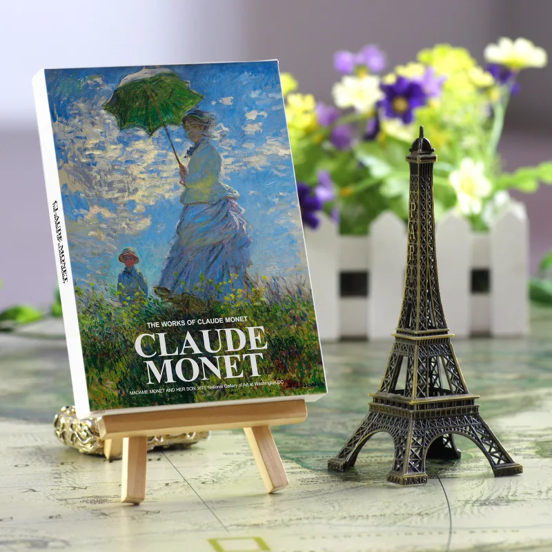 30 fogli/set serie museo d'arte opere di Claude Monet artisti famosi cartoline inglesi buste cartoline d'arte
