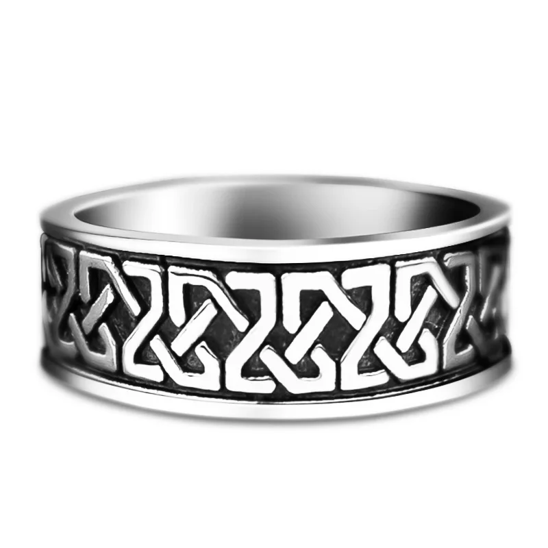 Huitan Viking Nordische Mythologie Riesenwolf Männer Ring Verteidigung Totem Wolf Mode Hip Hop Rock Unisex Fingerring Punk Geschenk