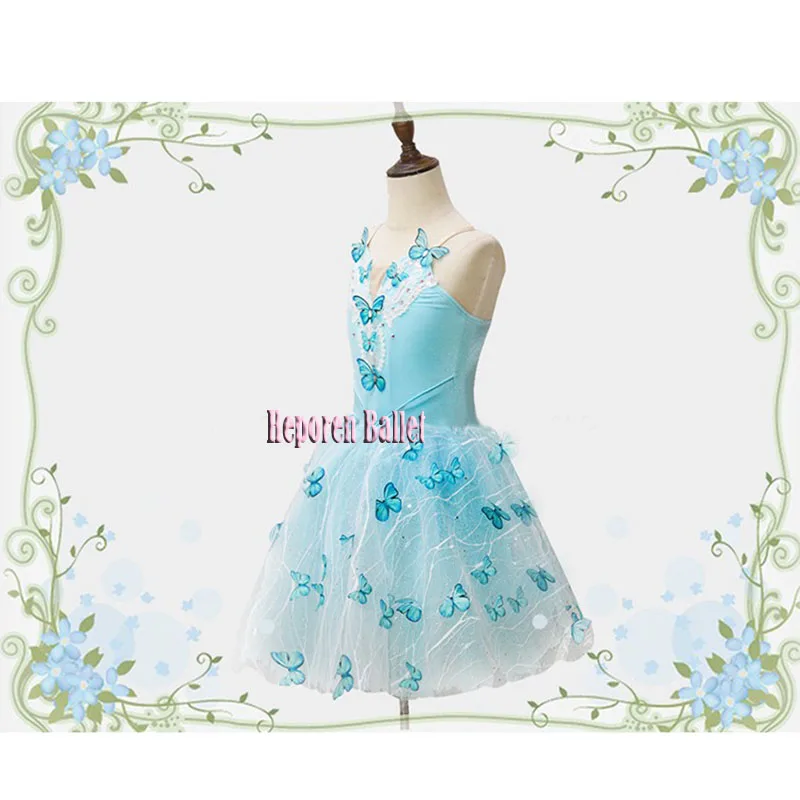 New Arrival Sky Blue Midsummer Night's Dream Forest Elf Butterfly Ballet Dresses For The Wonderful Wizard of Oz Performance