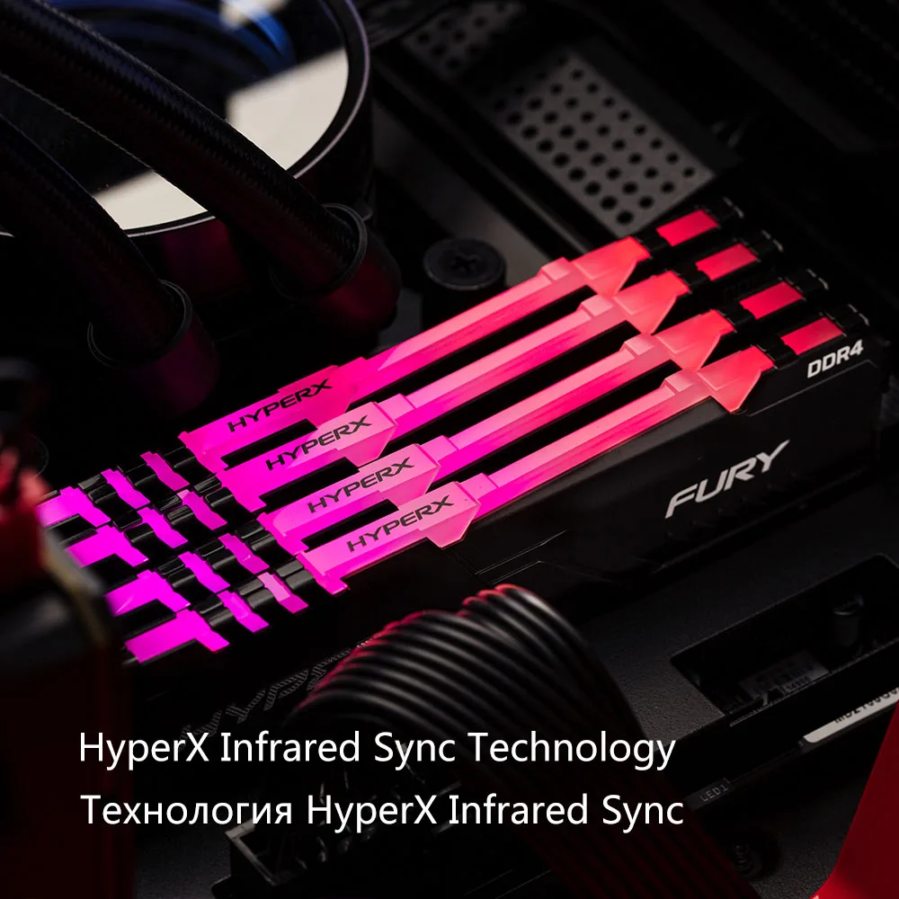 HyperX FURY RGB DDR4 메모리 2666MHz 3200MHz 3600MHz DDR4 DIMM XMP 8GB 16GB Memoria Ram Kingston Memory Rams for Desktop