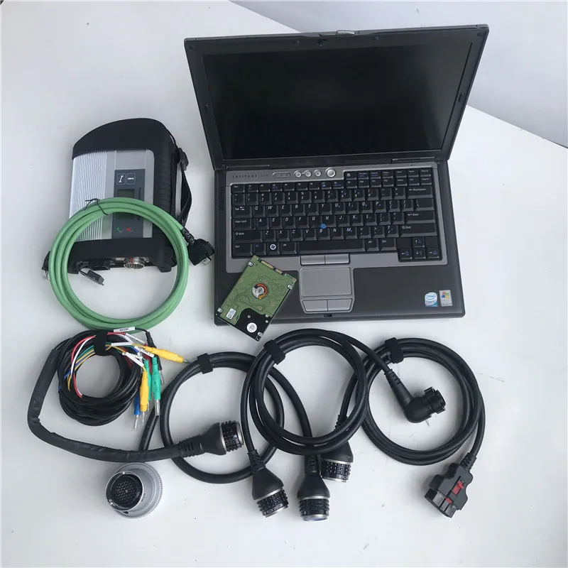 

2023.12 Compact Diagnose WiFi MB Star C4 Connect SD With HDD Cable Diagnostic Tool Scanner with 90% New Laptop D630