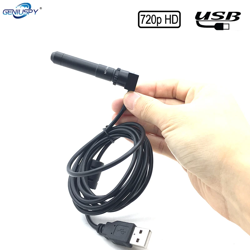 

Geniuspy 70mm Pin hole Long Focus Lens 140-210Meters Distance Micro Size Covert 720P HD Uvc Smallst Mini Usb Camera For Industry