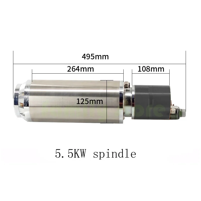 quality profession 5.5KW 8 poles:100-1200hz/1500-18000rpm,BT30 tool change spindle,CNC engraving and milling of molds for metal