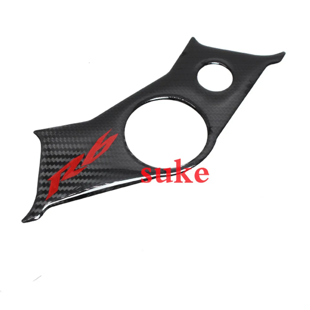 3D Motorcycle Carbon Fiber Pattern Top Triple Clamp Yoke Sticker Case for Yamaha YZF R6 YZFR6 YZF600 R6 1998-2007