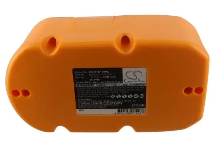 

cameron sino 3300mah battery for RYOBI CDL1802P4 CID-1802P CS1800 CTH1802 CTH1802K FL1800 HBD750R HD1800M HP1802M MS181 R10530