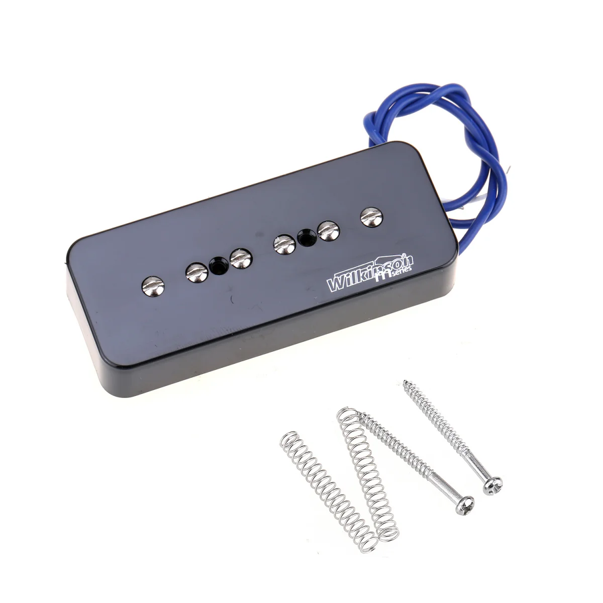 Wilkinson Low Gauss Iconic Sound Ceramic P90 Soapbar Single Coil Bridge Pickup for SG/LP Electric Guitar, Black