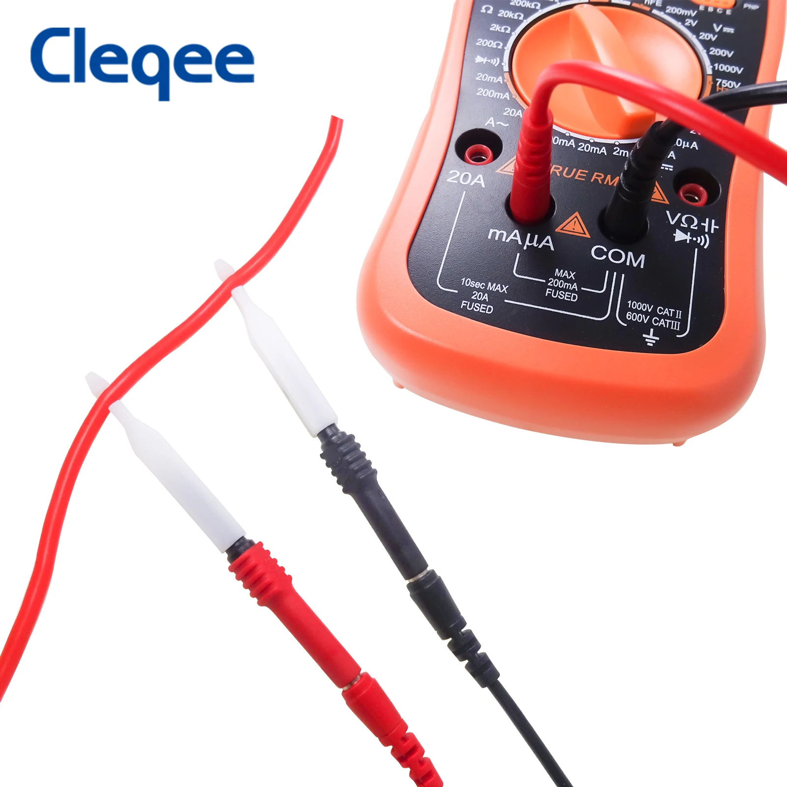 Cleqee P30009 5 قطعة عودة مسبار كيت السلامة ثقب تحقيقات ، السيارات التشخيص اختبار إبر مع 4 مللي متر جاك