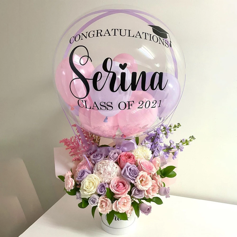 Balloon Gift Graduation Birthday Decoration Home Wrap Transparent Packaging Box Valentine Flower Diy Christmas Organizer Wedding