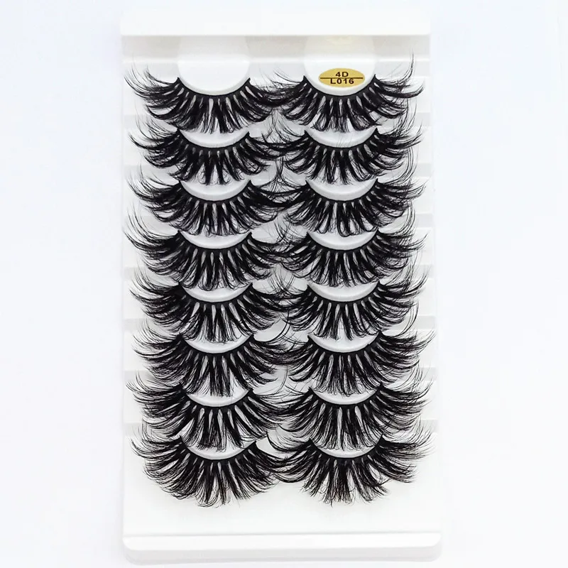 5/8 Pairs 25mm Mink Eyelashes Fluffy Dramatic False Lashes Natural Mink Eyelash Extensions Makeup Tools Eyelashes wholesale