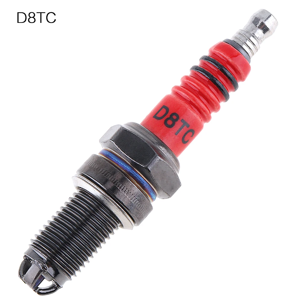 

D8TC A7TC Platinum Nozzle Spark Plugs Level 3 Multi-angle Ignition Red Head Motorcycle Spark Plug for CG 125cc 150cc 200cc 250cc