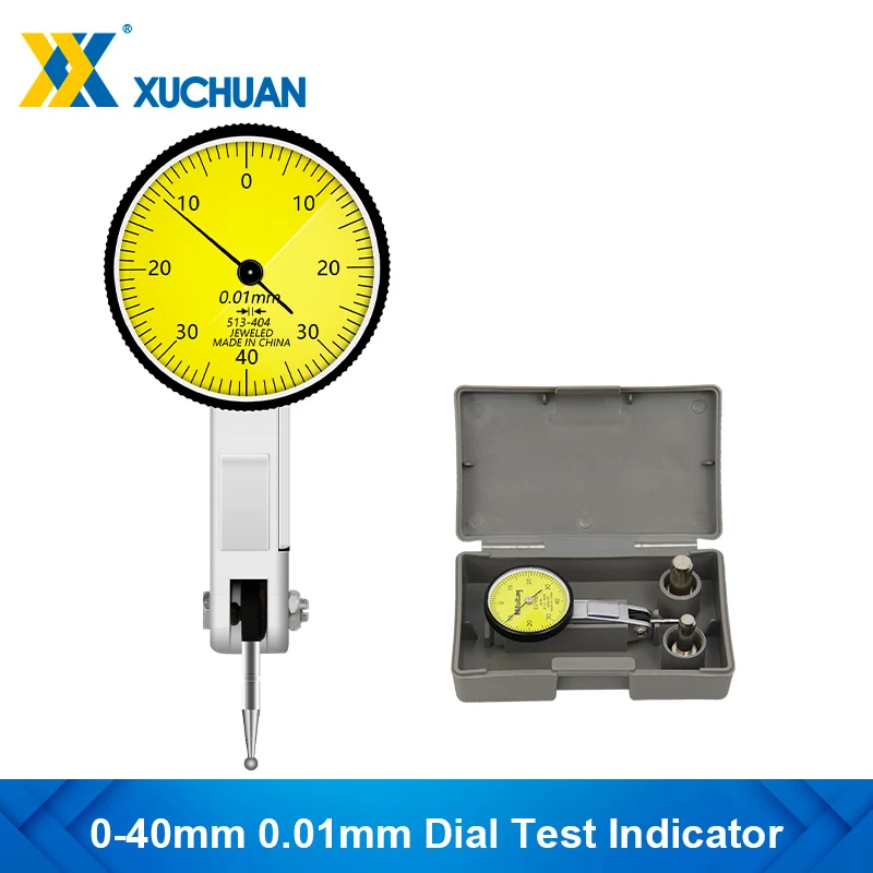 

Dial Gauge 0-40mm 0.01mm Test IndicatorPrecision Metric with Dovetail Rails Mount Measuring Tools