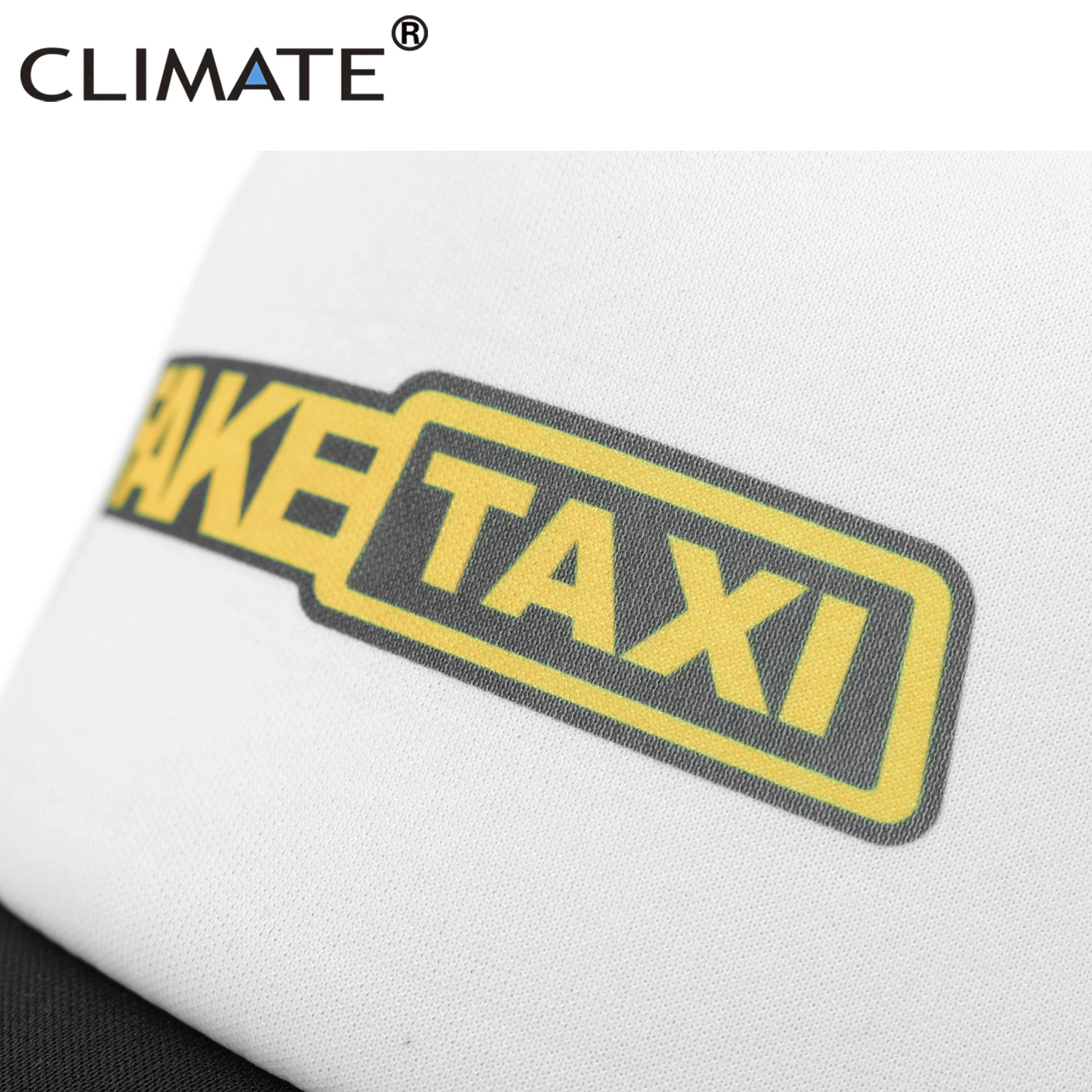 CLIMATE FAKE TAXI Cap Trucker Mesh Funny Driver Cap Men Hip Hop Funny Hat Baseball Cap Cool Summer Mesh Cap for Driver Taxi