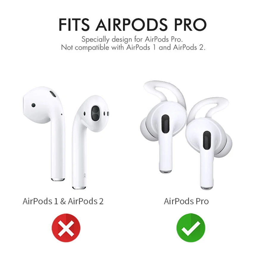 Custodia per auricolari in Silicone per Airpods Pro 2 custodia per gancio per l'orecchio con punta per l'orecchio Anti-perso per accessori per auricolari Apple Airpods Pro
