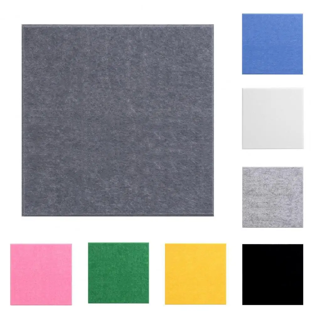 10Pcs/Bag Acoustic Panel Wide Application Acoustic Panel Soundproof Felt Anti-scratch Noise Reduction Sound Absorbing Panel Home