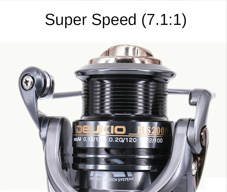 Ratio 7.1:1 Spinning Wheel Double Cup Black Fish Fishing Reel New Upgraded Shallow Road Asian wheel HS High Speed