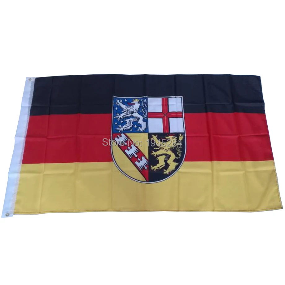 Saar State Saarland Germany Flag 3x5ft 90x150cm World Country Nation Flag Banner Custom Digital Printed Polyester