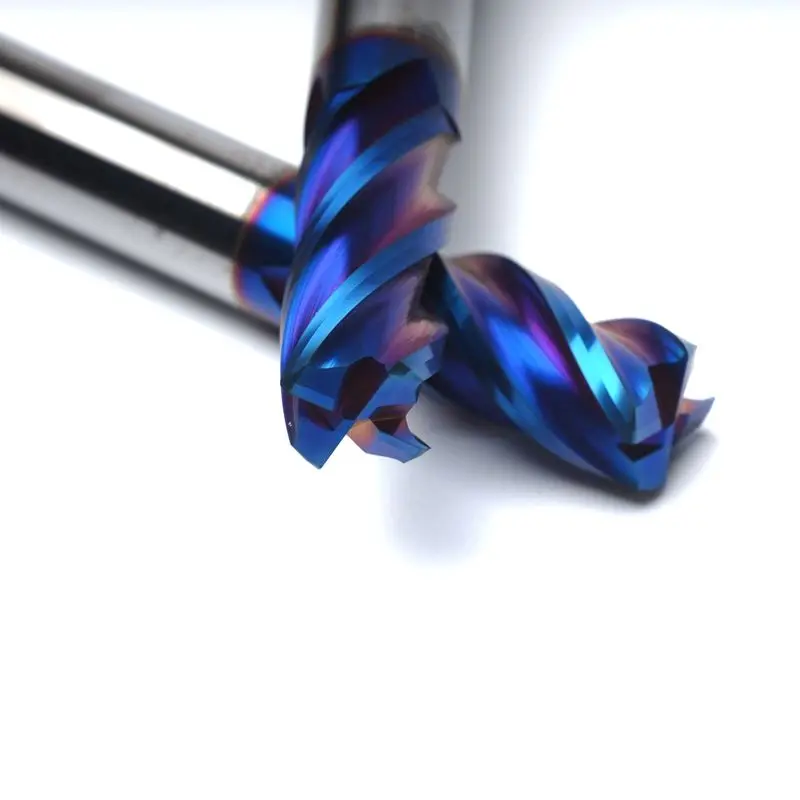 1 قطعة HRC65 4 المزامير 1 مللي متر ~ 8 مللي متر جولة الأنف الثور مطحنة الصلبة كربيد endmill CNC الطحن القاطع التنغستن الصلب نهاية millC بت التوجيه