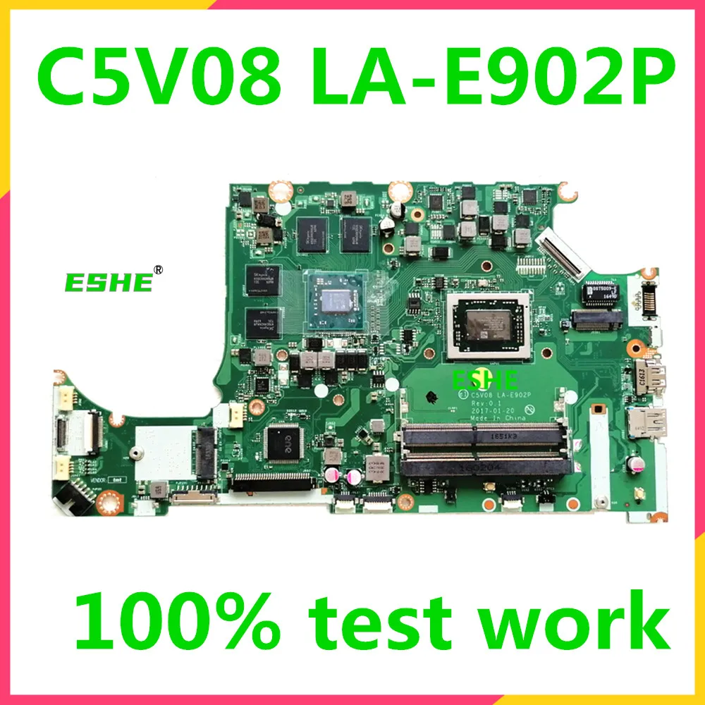 

C5V08 LA-E902P LA-E903P For Acer Nitro 5 AN515-41 A515-41 Laptop motherboard With A10 A12 FX-9800 CPU NBGPY11001 Mainboard