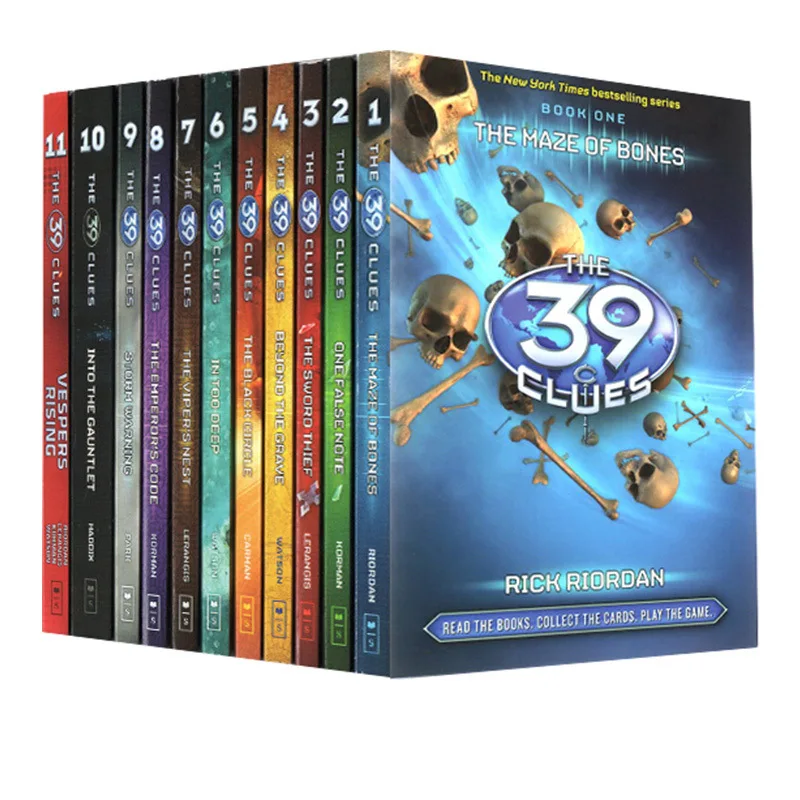 

11 Books/Set The 39 Clues Children Books Kids English Reading Story Book Detective reasoning story Novels Book