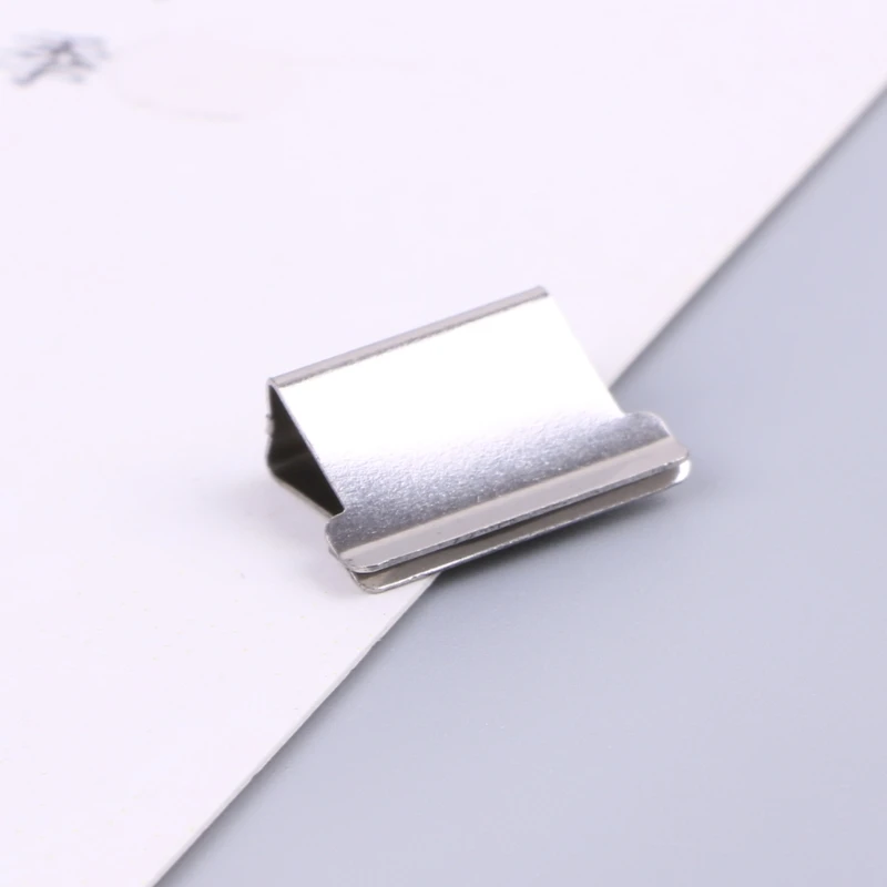 50pcs Metal Paper Clipper Refill Document Clip Photo Tickets Notes Letter Folder 