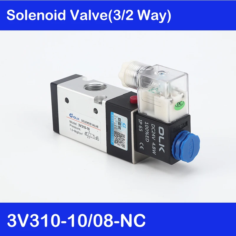 

High Quality Solenoid Valve Body 3V310-10-NC Normally Close,3/8" , 3 Port 2 Position 3/2 Way Pneumatic Valve