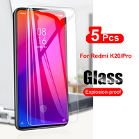 5Pcs Tempered Glass For Xiaomi Mi 9T Mi9T Pro Screen Protector Glass on For Xiaomi Mi 9T Premium Protective Film