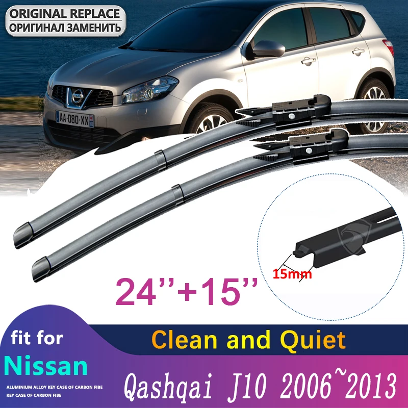 

Car Wiper Blades for Nissan Qashqai J10 2006 2007 20018 2009 2010 2011 2012 2013 Windscreen Windshield Wipers Brushes Car Goods