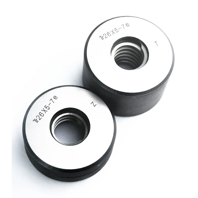 Calibrador de anillo de rosca tipo T Tr12 Tr14 Tr16 Tr18 Tr20 Tr22 Tr24 Tr26 Tr28 Tr30 Tr32 trapezoidal O gage go nogo herramienta de medición