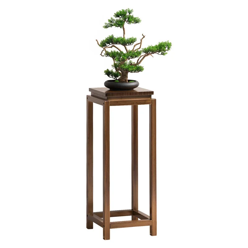 Living room indoor flower stand shelf Chlorophytum green radish floor Chinese retro flower pot stand flower table flower table