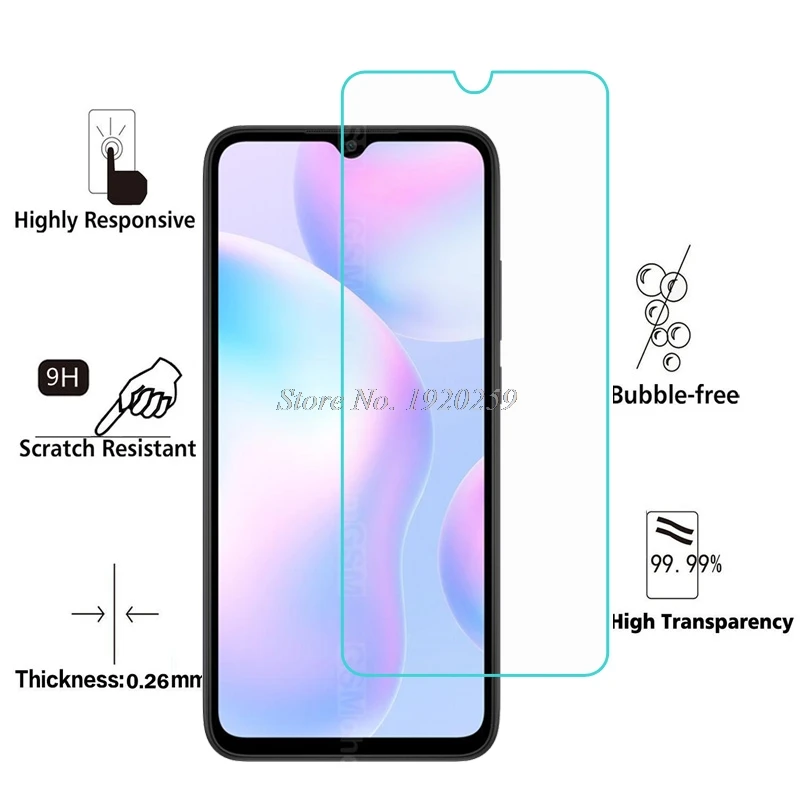 For Xiaomi Redmi 9AT 9A 9i Tempered Glass Telefon Screen Protector Front Film For Redmi 9 A T 9i Cover Glass 9H Hardness Guard