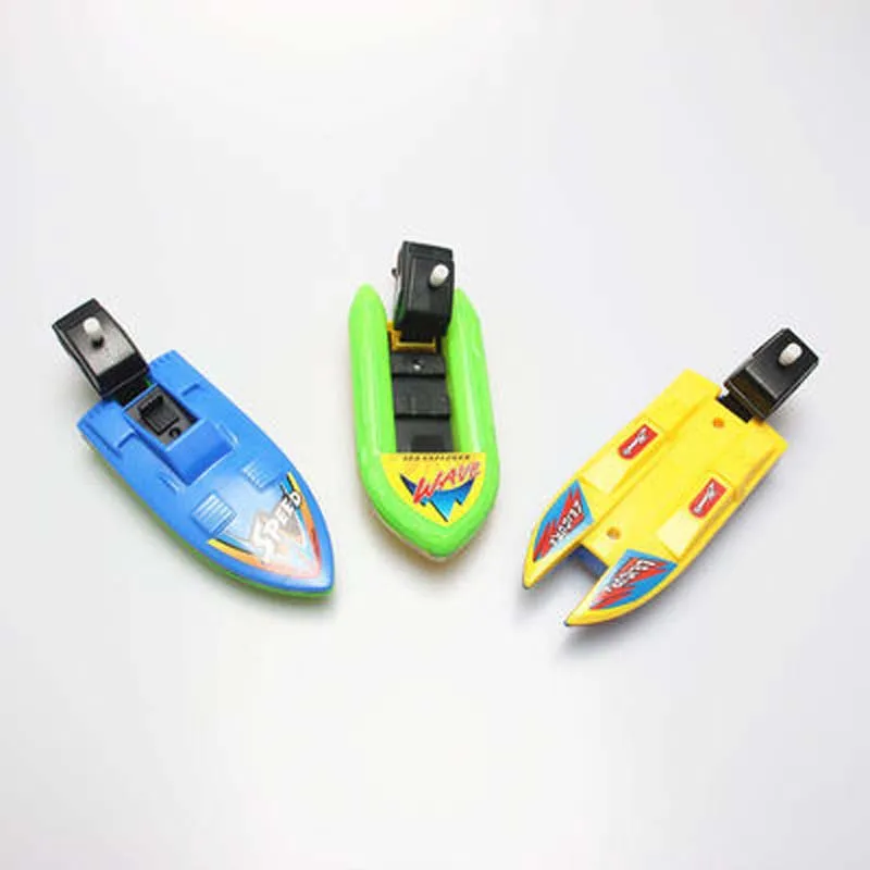 1pc Speed Boat Ship Wind Up Toy Float In Water Kids Toys Classic Clockwork Toys Bathtub Shower Bath Toys for Children Boys Toys