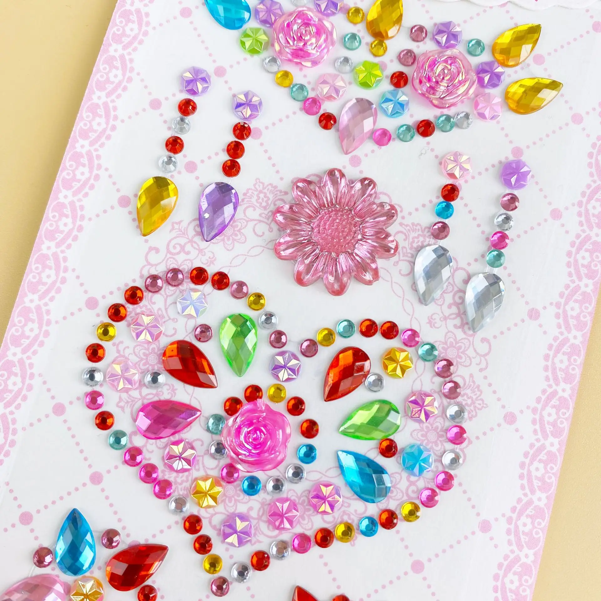 Kawaii Sticky Crystal Scrapbooking Home Sticker Note Creative School Office Supply Stationery Bookmark Phone Case Rhinestone DIY
