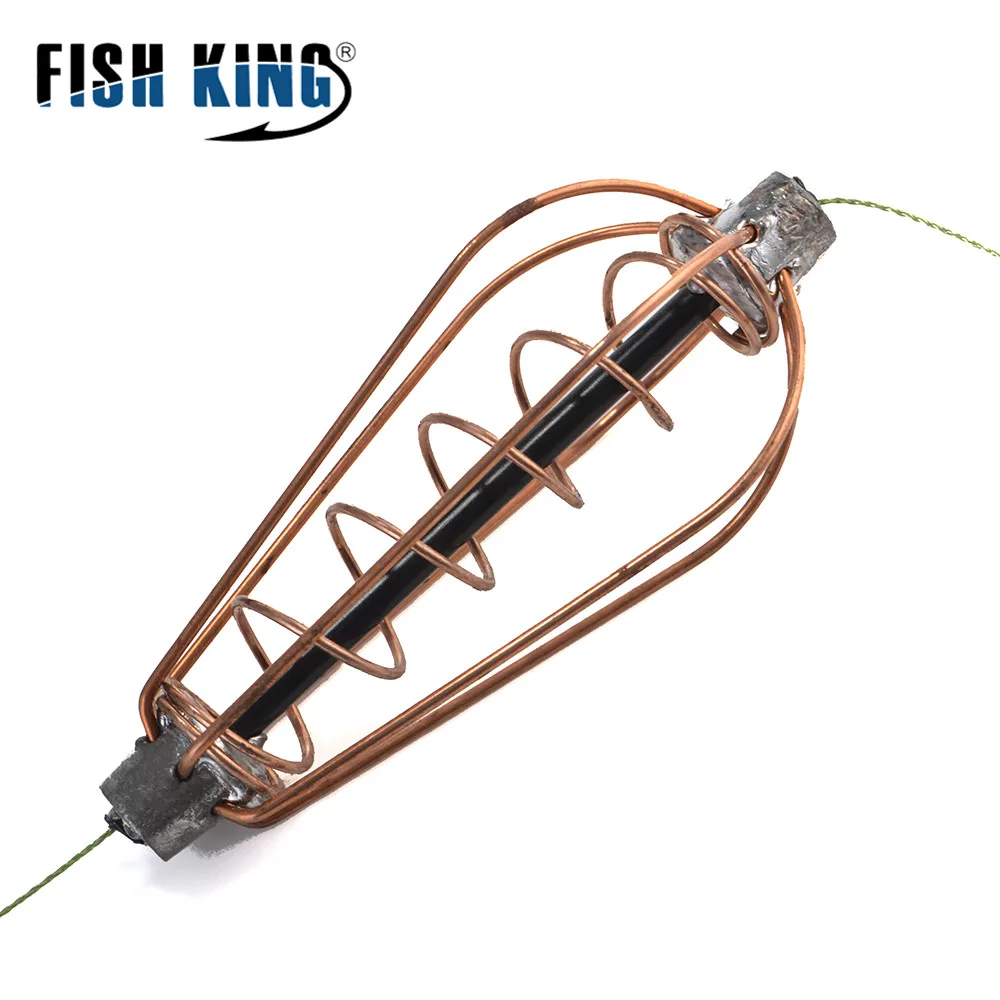 FISH KING-خطاف صيد اصطناعي ، قفص طعم ، مجموعة إغراء ، وحدة تغذية ، سمك السلور