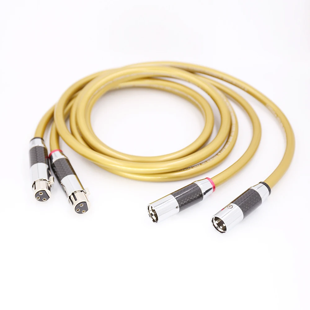 

HI-End A70 HIFI XLR Cable Pure OCC HIFI Dual XLR Male to Female Interconnect Cable