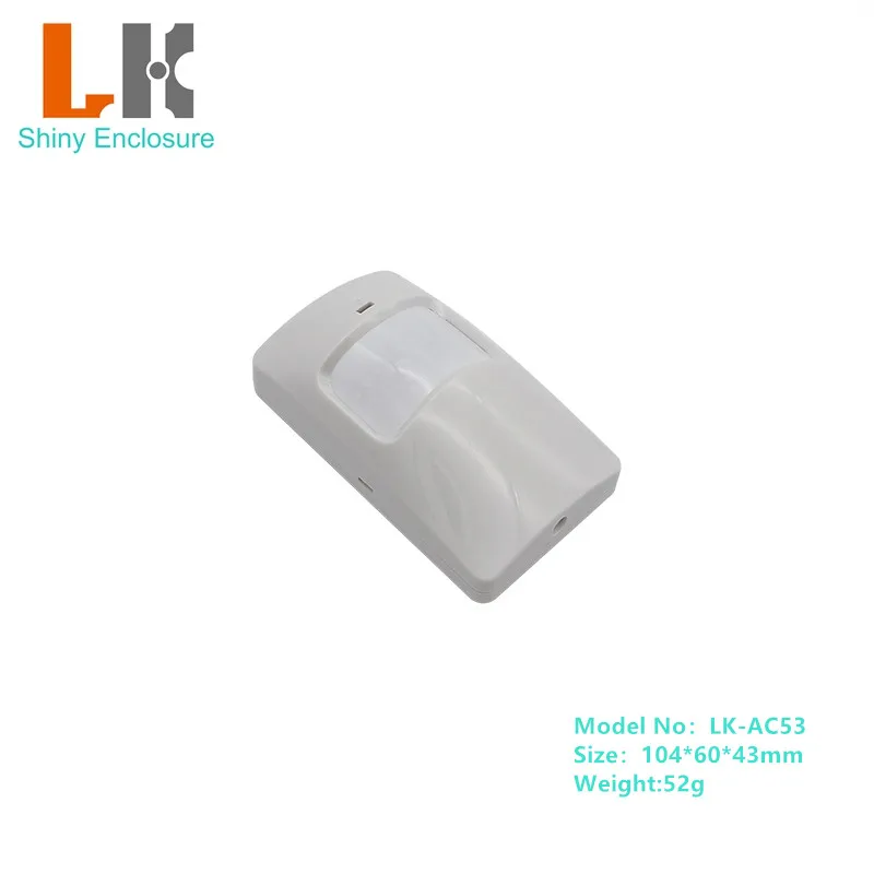 LK-AC53 Home Alarm System Infrared PIR Motion Sensor Plastic Box For Electrical Detector Instrument Enclosure 104x60x43mm