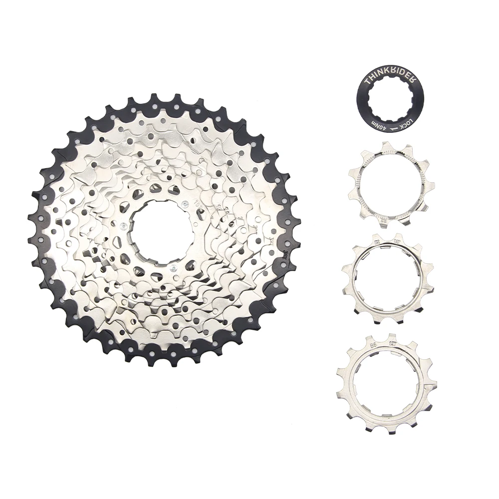 ThinkRider Mountain Bike 8 9 10 11 Speed Velocidade Bicycle Cassette MTB Freewheel Sprocket 36T 40T 42T 46T 50T 52T for Shimano