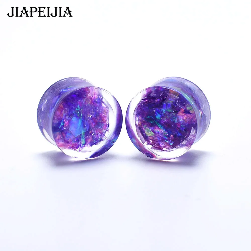 Shining Sequins Gauges for Ears Ear Tunnels Expander Plugs Stretcher Earring Piercing 6-30mm